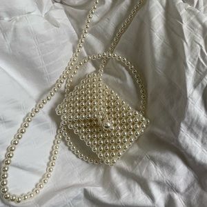 Zara pearl mini crossbody bag